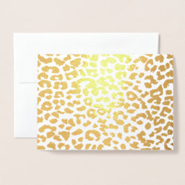 PixDezines Gold Leopard Spots Vielen Dank Folienkarte