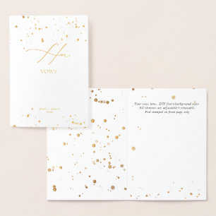 PixDezines Gold Luxe Calligraphie Ihre Stimmen Folienkarte