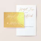 PixDezines Gold Mazel Tov Calligrafy Folienkarte (Anzeige)