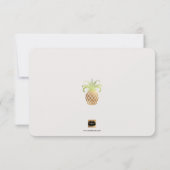 PixDezines Golden Pineaple/rett unser Datum Save The Date (Rückseite)