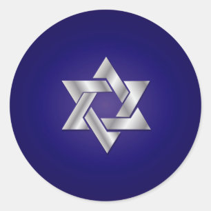 PixDezines goldener Davidstern/DIY-Hintergrund Runder Aufkleber