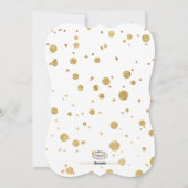 PixDezines Goldflocken/Imitate Folie Konfetti/Urla Feiertagskarte (Rückseite)