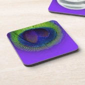 PixDezines Gorgeous Peak eye/Kobalt+grün Untersetzer (Linke Seite)