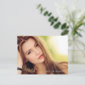 PixDezines Grad Foto Vielen Dank/Spaß Script Postkarte (Stehend Vorderseite)