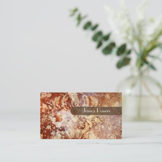 PixDezines Granitzähler Oben Visitenkarte (Stehend Vorderseite)