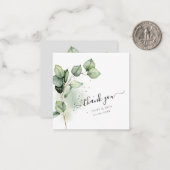 PixDezines Greenery Watercolor Eukalyptus Branch Mitteilungskarte (Vorderseite/Rückseite Beispiel)