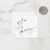 PixDezines Greenery Watercolor Eukalyptus Branch Mitteilungskarte (Vorderseite/Rückseite Beispiel)