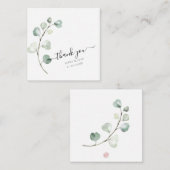 PixDezines Greenery Watercolor Eukalyptus Branch Mitteilungskarte (Vorne/Hinten)