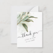 PixDezines Greenery Watercolor Eukalyptus Branch Mitteilungskarte (Vorderseite)