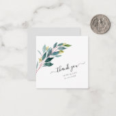 PixDezines Greenery Watercolor Eukalyptus Branch Mitteilungskarte (Vorderseite/Rückseite Beispiel)