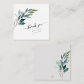 PixDezines Greenery Watercolor Eukalyptus Branch Mitteilungskarte (Vorne/Hinten)