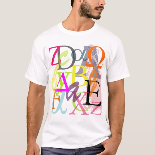 PixDezines Grieche-Alphas T-Shirt (Vorderseite)