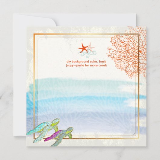 PixDezines, grüne Schildkröten+Maui, Korallen+Ster (Rückseite)