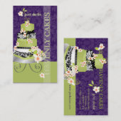 PixDezines grüner Tee Vorliebe für Kuchen/Gaumen Visitenkarte (Vorne/Hinten)