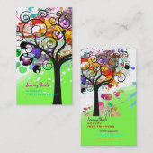 PixDezines Grunge Tree Trimmer in Indien Visitenkarte (Vorne/Hinten)