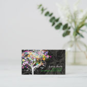 PixDezines Grunge Tree Trimmer in Indien Visitenkarte (Stehend Vorderseite)