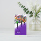 PixDezines Grunge Tree Trimmer in Indien Visitenkarte (Stehend Vorderseite)