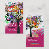 PixDezines Grunge Tree Trimmers in Form von Filmen Visitenkarte (Vorne/Hinten)