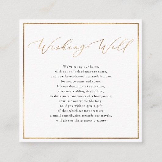 PixDezines, gut wollen, Kalligraphie-Imitate Gold Begleitkarte (Vorderseite)