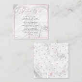 PixDezines, gut wollen, Kalligraphie Rose Gold Begleitkarte (Vorne/Hinten)