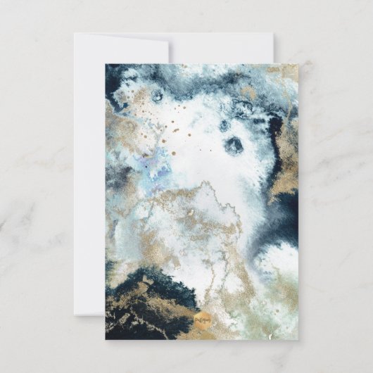 PixDezines H2 Abstrakt Ocean Einladung (Rückseite)