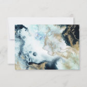 PixDezines H2 Abstrakt Ocean Gold Meeresrauschen D Einladung (Rückseite)