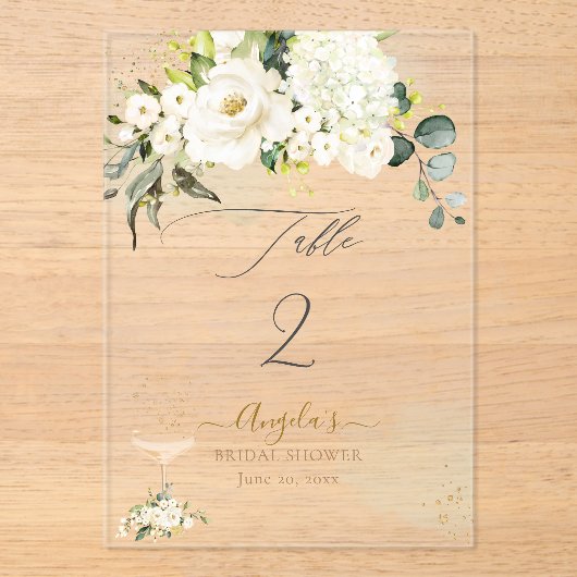 PixDezines H2 Alabaster Rose Hydrangea Acryleinladungen (Vorderseite)