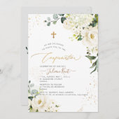 PixDezines H2 Alabaster Rose Hydrangeas Einladung (Vorne/Hinten)