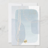 PixDezines H2 Blue Christening+1. Geburtstag Einladung (Rückseite)