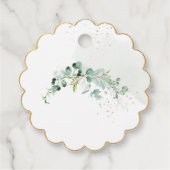 PixDezines H2 Blue Gum Eucalyptus Baptism Gefallen Geschenkanhänger (Rückseite)