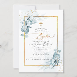 PixDezines H2 Blue Gum Eukalyptus Taufe Einladung