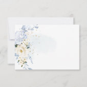 PixDezines H2 Blue Hydrangeas Creme Rose DETAILS Einladung (Rückseite)