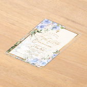 PixDezines H2 Blue Roses First Holy Communion Acryleinladungen (Ablage )