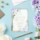 PixDezines H2 Blue Roses First Holy Communion Acryleinladungen (In Situ (Hochzeit))