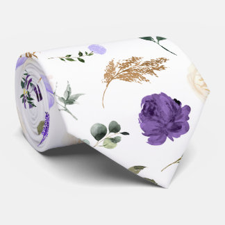 PixDezines H2 Blumen Lila Farbtöne Thema Krawatte