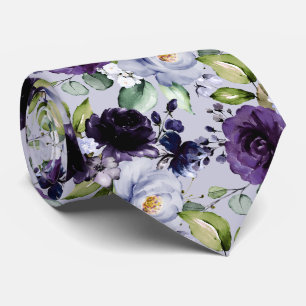 PixDezines H2 Blumen Violett Lavendel Lila Krawatte