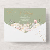 PixDezines H2 Blush Alabaster Creme Rose All In One Einladung (Rückseite)