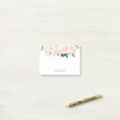 PixDezines H2 Blush Anthuriums Rose Peonies Post-it Klebezettel (Auf Schreibtisch)