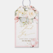 PixDezines H2 Blush Cream Rose Vielen Dank Geschenkanhänger (Vorderseite)