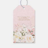 PixDezines H2 Blush Cream Rose Vielen Dank Geschenkanhänger (Rückseite)