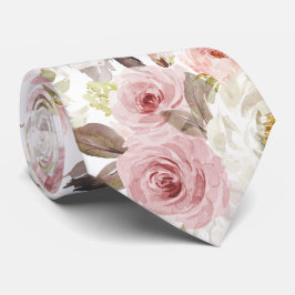 PixDezines H2 Blush Dusty Pink Roses DIY Bckgrnd Krawatte
