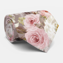 PixDezines H2 Blush Dusty Pink Roses DIY Bckgrnd Krawatte