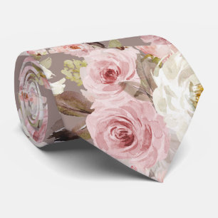 PixDezines H2 Blush Dusty Pink Roses DIY Bckgrnd Krawatte
