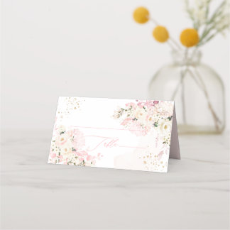 PixDezines H2 Blush Hortensien Creme Rosen  Platzkarte