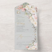 PixDezines H2 Blush in Alabaster-Rose All In One Einladung (Innen Boden)