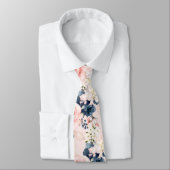 PixDezines H2 Blush Navy Rose DIY Hintergrund Krawatte (Gebunden)