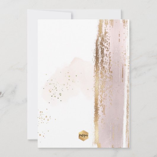 PixDezines H2 Blush Pink Einladung (Rückseite)