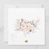 PixDezines H2 Blush Rose Erste Heilige Kommune Einladung (Rückseite)