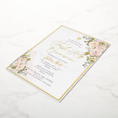 PixDezines H2 Blush Rose Erste Heilige Kommune Folieneinladung (Gedreht)