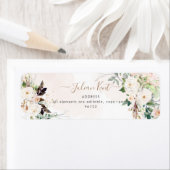 PixDezines H2 Blush Rose Rücksendeadressen-Aufkleb (Insitu)